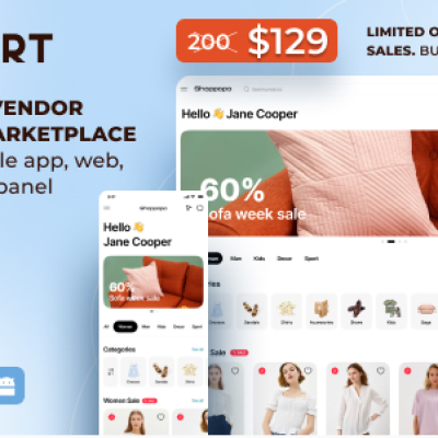 UzMart Multi-Vendor E-commerce Marketplace – eCommerce Mobile App, Web, Seller and Admin Panel