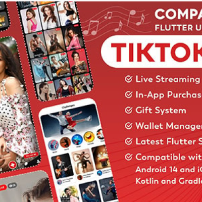 Flutter – TikTok Clone | Triller Clone & Short Video Streaming Mobile App for Android & iOS