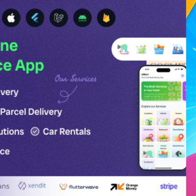 eMart | Multivendor Food, eCommerce, Parcel, Taxi booking, Car Rental App with Admin and Website