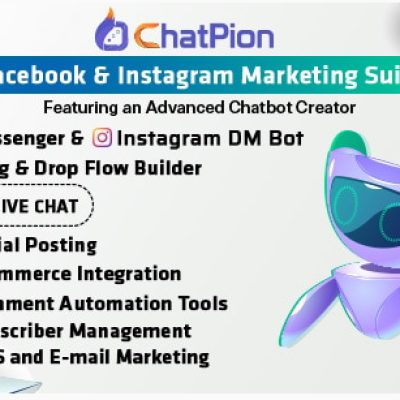 ChatPion – Facebook & Instagram Chatbot,eCommerce,SMS/Email & Social Media Marketing Platform (SaaS)