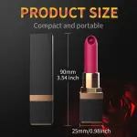 95mm Vibrators for Women - Sexy Lipstick, Clitoris Nipple Licks, Vaginal Anal Plug, Female Masturbator, Erotic Toys, Sex Products