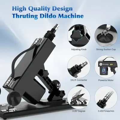 Sex Machine Automatic Sex Thrusting Machine For Women And Men Adult Sex Toy 3XLR Connector Thrusting Dildo Machine For Couples And Solo Play Sex Toys