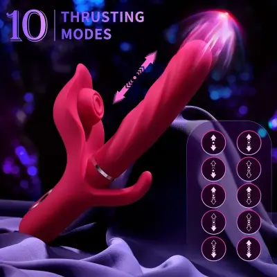 Rechargeable Bunny Vibrator] Rechargeable 3-in-1 AAV G-Spot Bunny Vibrator