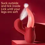 2 In 1 Lick Suck Vibrators For Women Licking Tongue Clitoris Stimulator G Spot Massager Vagina Sucking Female Orgasm Sex Toys