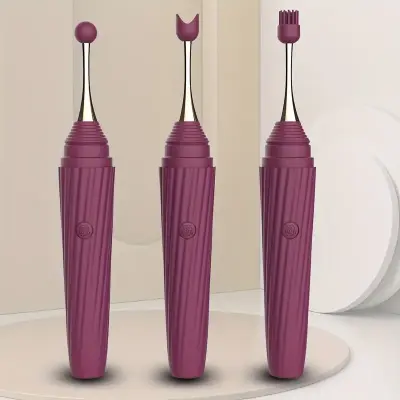 Ultimate Stimulate Vibrator with 10 Intense Pleasure Modes & 3 Soft Silicone Heads - Rechargeable Battery-Powered Discreet Self-Care for Women