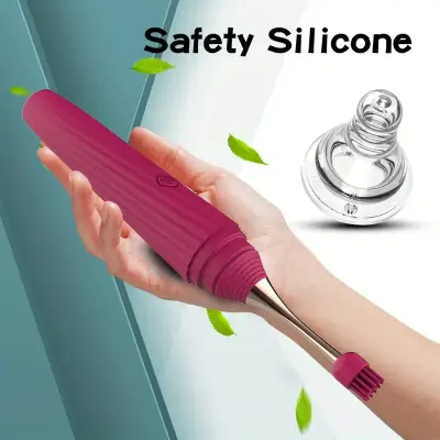Ultimate Stimulate Vibrator with 10 Intense Pleasure Modes & 3 Soft Silicone Heads - Rechargeable Battery-Powered Discreet Self-Care for Women