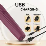 Ultimate Stimulate Vibrator with 10 Intense Pleasure Modes & 3 Soft Silicone Heads - Rechargeable Battery-Powered Discreet Self-Care for Women