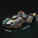 Car Building Blocks Toy, Cool Black And Golden Sports Car Assembly Set, Creative Car Insert, ABS Material, Perfect for Family/Friends/Birthdays And Holidays Gift