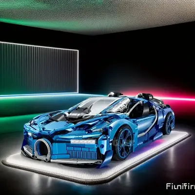 2025 Trendy Supercar Building Block Set, High-Saturation Blue Sleek Design, Suitable for Ages 14+, Easy DIY Assembly Toy, Perfect Birthday and Holiday Gift