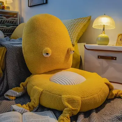 Cute Octopus Placemat - Lazy Sitting Cushion, Living Room Butt Pad, Tatami and Bay Window Floor Mat, Comfortable Playful Design