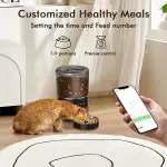 [Timed Pet Feeder, TUYA APP] 4L Automatic Timed Pet Feeder - Programmable Cat Dry Food Dispenser with TUYA APP SET