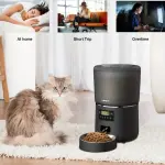 [Timed Pet Feeder, TUYA APP] 4L Automatic Timed Pet Feeder - Programmable Cat Dry Food Dispenser with TUYA APP SET