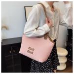 2025 Women's Pure Color Tote Bag with Minimalist Design Spacious Capacity Functional Shoulder Bag for Work and Everyday Use