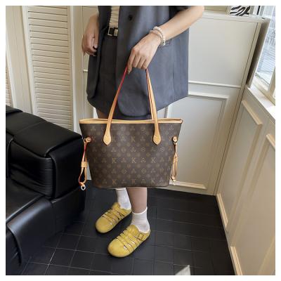 Retro classic old flower tote bag women's large capacity 2025 new style high-end fashion single shoulder underarm bag