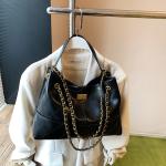 New Chanel style color matching underarm bag diamond chain bag large capacity shoulder tote bag