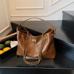 New Chanel style color matching underarm bag diamond chain bag large capacity shoulder tote bag